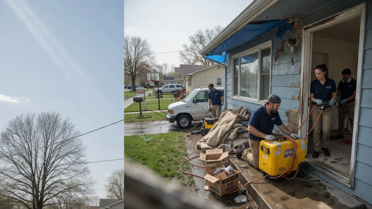 Basement Flood Cleanup in South Lebanon, OH near me